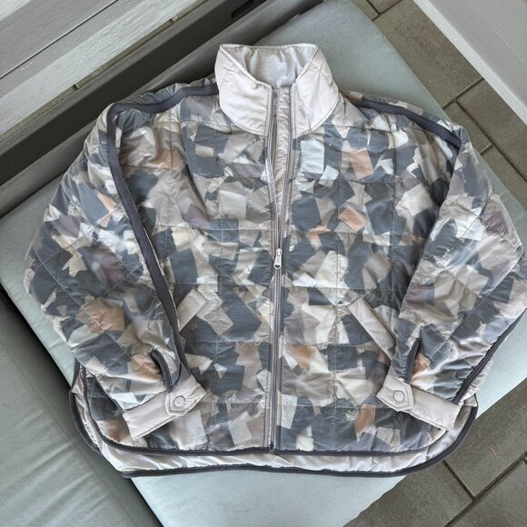 NWT Free People Pippa Packable Puffer Jacket Confetti FP Movement Medium - Picture 1 of 11